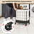 Metal Rolling Laundry Hamper with Handles