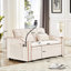 Lit beige avec dossier réglable pour des besoins polyvalents et option de charge pliable-1171898261-1171898263