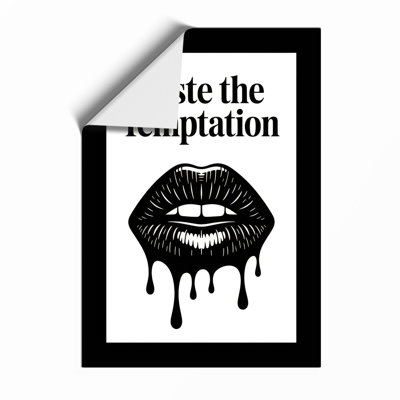 Taste the Temptation Modern - Framed Print