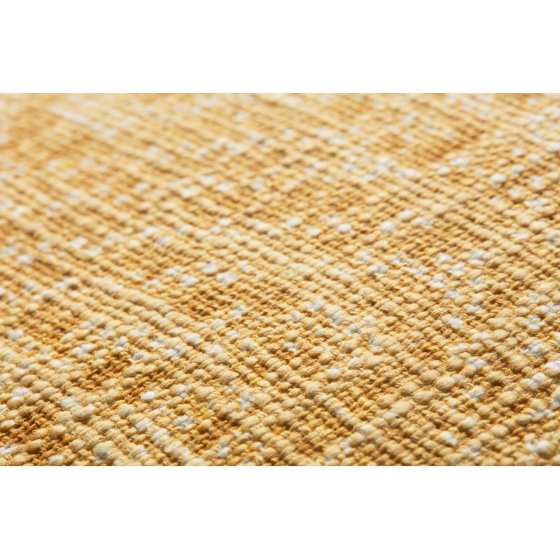 Housse de coussin rectangulaire en coton Frison Tribal Diamond, Jaune, Duvet