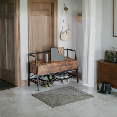 Industrial Shoe Storage Cabinet Bench