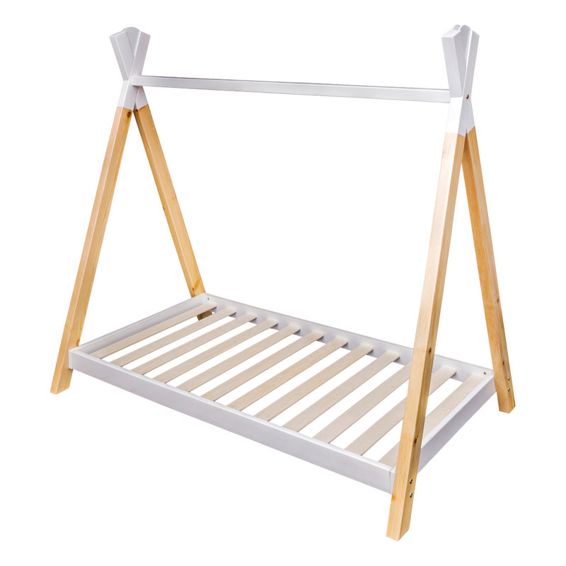 Cot Bed / Toddler (70 X 140cm) Standard House Beds, White/Natural