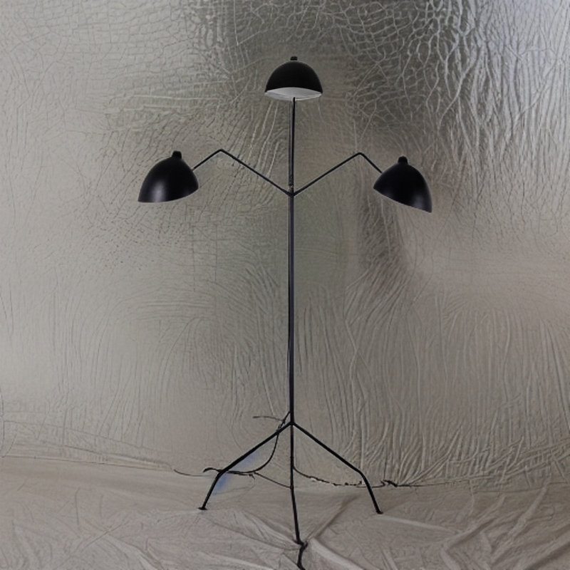 Abeja 76'' Black Tripod Floor Lamp Set