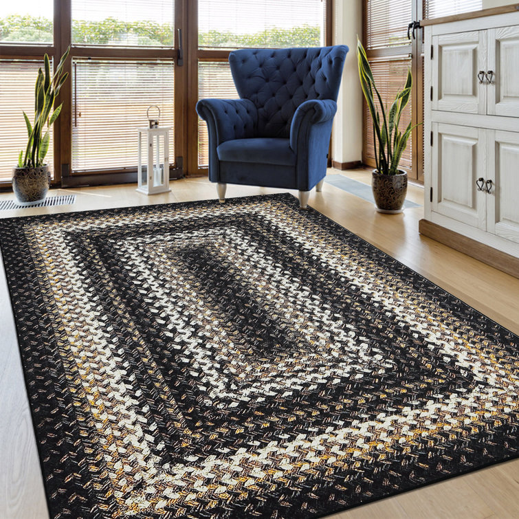 Burkni Washable Geometric Indoor Rug