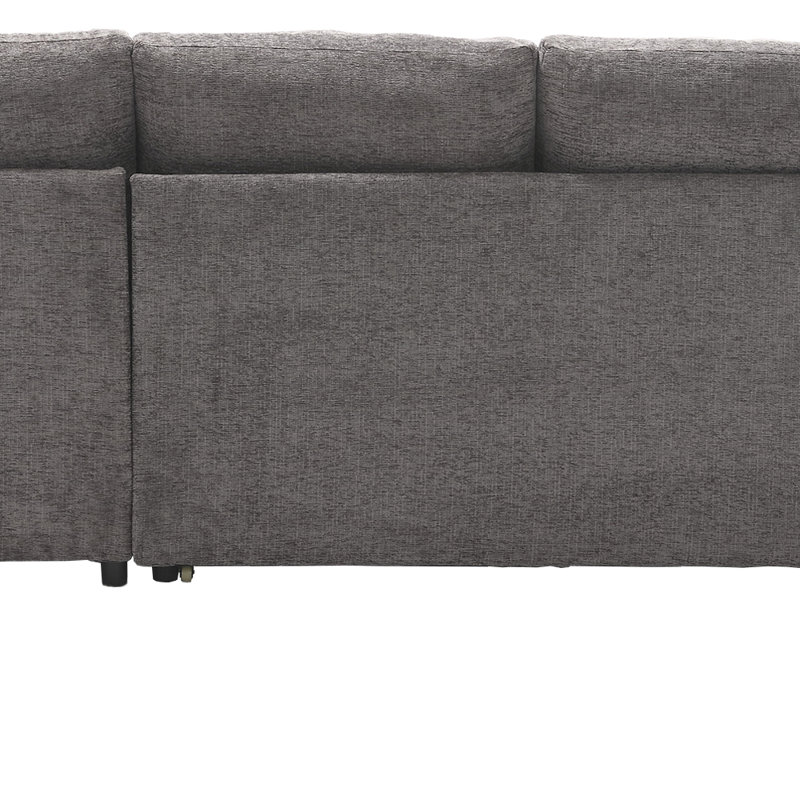 Sleeper Sofa Convertible Sofa Bed Sofa Arm Sofa Bed Couch Sleep Sofa Comfy Sofa Modern Sofa, Dark Gray Chenille