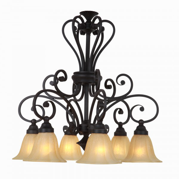 Lustre ombré à 6 lumières Florence