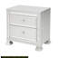 Glamour Modern Design Table de chevet 1 pièce avec 2 tiroirs en faux cristal