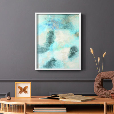 Impression encadrée Blue Shift II - bois massif