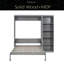 Lit escamotable double pleine grandeur avec tablettes-126372983