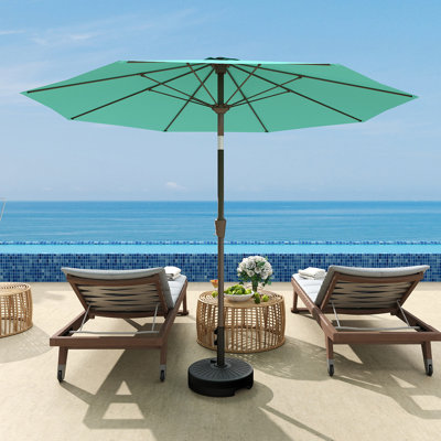 Parasol de patio 9 pi avec base