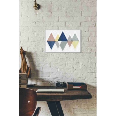 «Mod Triangles II Soft» par Michael Mullan, art mural sur toile