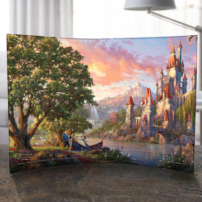 DISNEY - La belle et la bête II - impression acrylique incurvée
