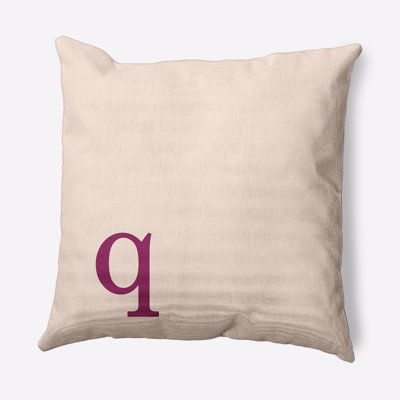 Modern Monogram Decorative Throw Pillow Square