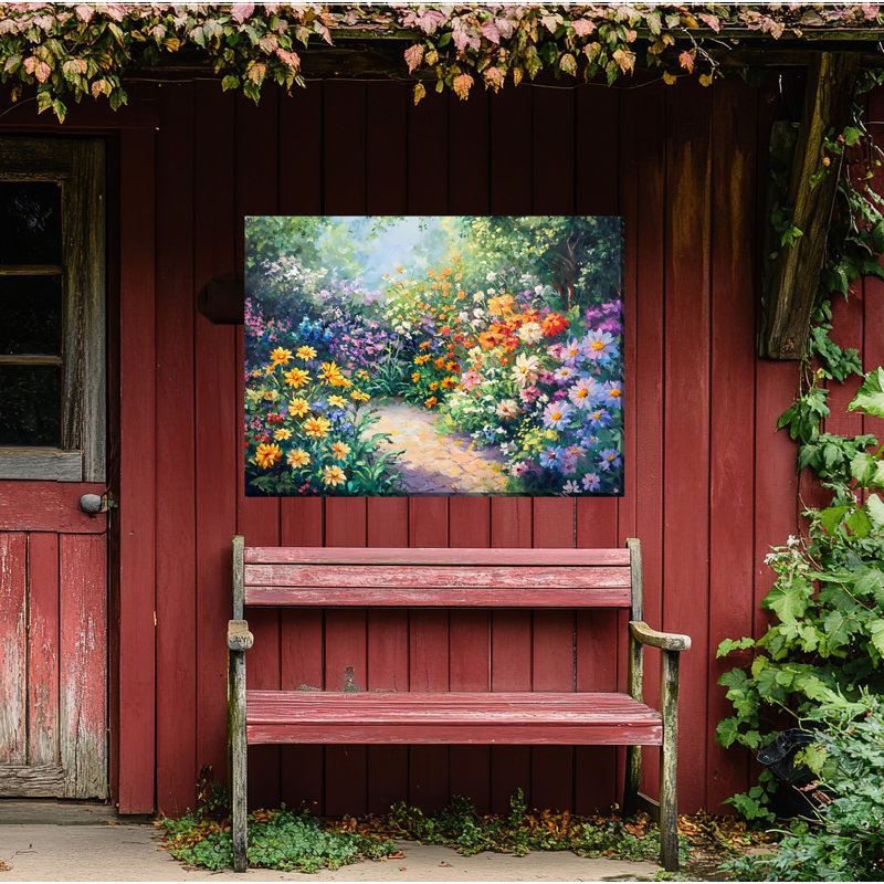Art sur toile d'extérieur en pleine floraison