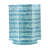 Stool with Capiz Design, Blue Multi