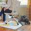 Tapis de chaise de bureau 9 à 5 35 po x 47 po Whitewash World Bright