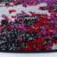 Tapis abstrait noir / mauve-1613465301
