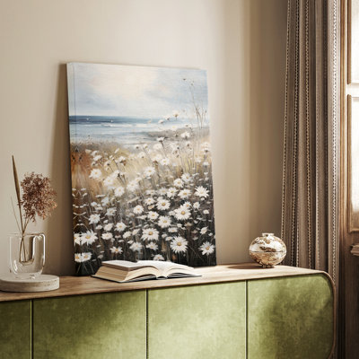 Vintage Floral Print CCCI -Gallery Wrapped Canvas