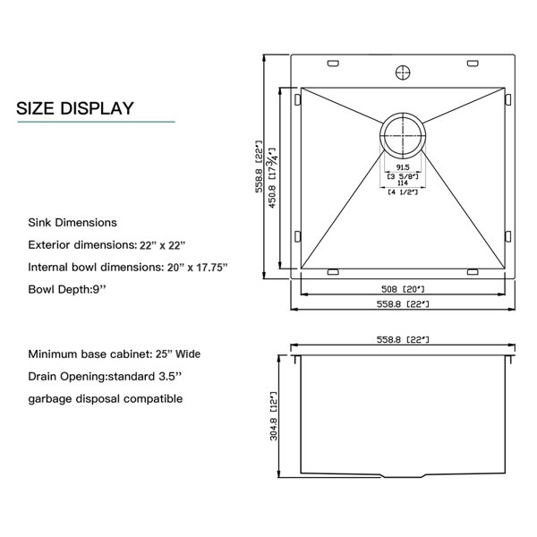 Dimensions du produit