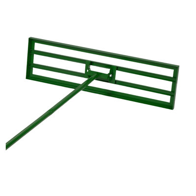 36" x 10" Steel Lawn Leveling Rake with 78" Extended Handle for Garden, Golf Course, and Farm Soil Smoothing
