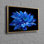 Décoration murale moderne sur le thème de la fleur bleue sur toile de coton, parfaite pour ajouter une touche d'élégance à l'intérieur de la maison