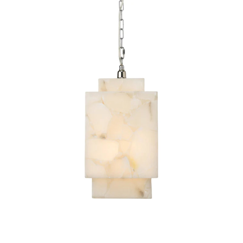 Avdullah 1 - Light White Square/Rectangle Pendant