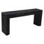 Console Felipe gris anthracite moderne sur bois de manguier massif