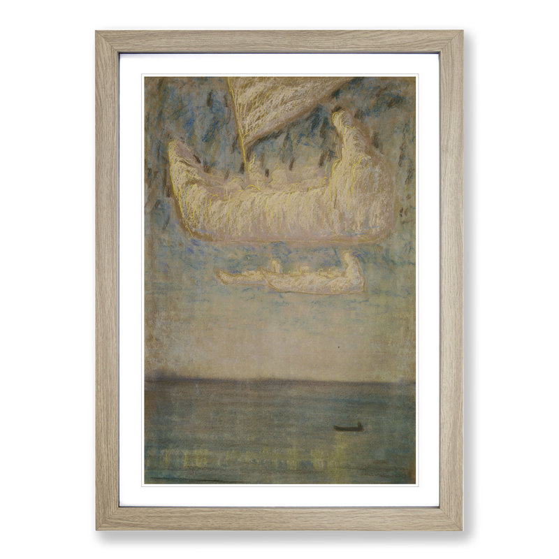 Thoughts by Mikalojus Konstantinas - Picture Frame Painting, Oak, 65cm H x 48cm W x 2cm D