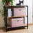 Collapsible Storage Bin With Lid [1-Pack] Fabric Decorative Storage Box Cube Organizer Container Baskes With Handles Divider For Bedroom Closet Living Room