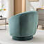 Fauteuil d'appoint plissé moderne avec base robuste et coussin rembourré épais-1152867593