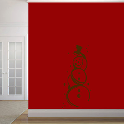 Décalcomanie murale jolie bonhomme de neige Trexler