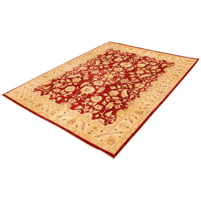 Paytas One-of-a-Kind 9'1" X 11'10" New Age Wool Area Rug in Dark Red