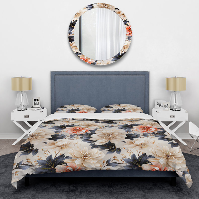 Ensemble de housse de couette Coastal Tranquil Florals Collage UnveILE V - Floral