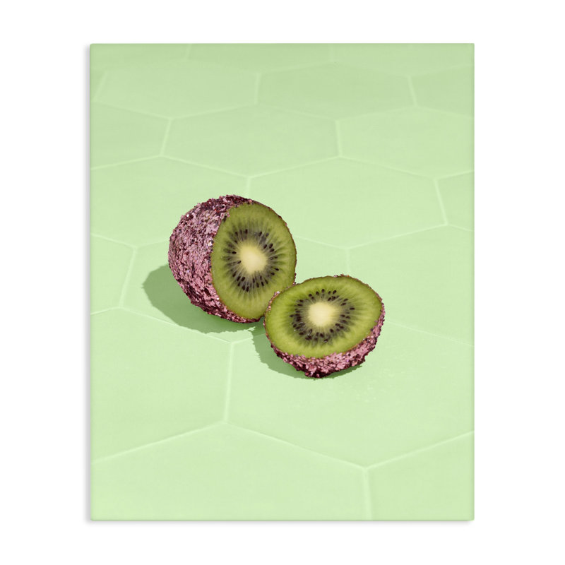 Toile de kiwi vert scintillant, design par Lish Creative, 20 x 16