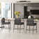 Atik Upholstered Counter Stool with Metal Frame