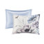 Édredon très grand 8 pièces - coton imprimé bleu, aspect chic décontracté et coton lavable à la machine-129371975