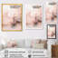 Rose délicat, marbre abstrait I - art mural abstrait en marbre-911654776-911654772