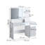 Alvo Dressing Table with Mirror