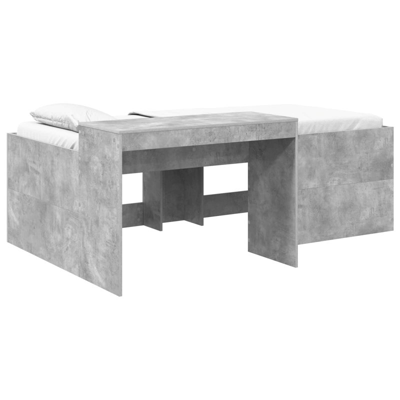 Bed, 80 x 200cm, Grey