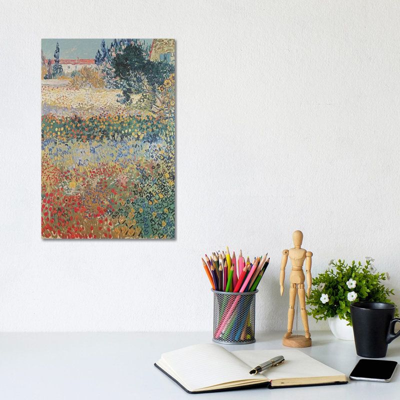 Garden in Bloom, Arles, juillet 1888 - Giclée sur toile tendue avec châssis