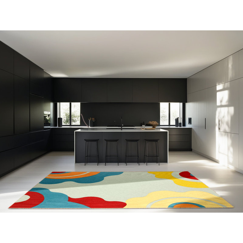 Zesty Wave Rug, Round 3'