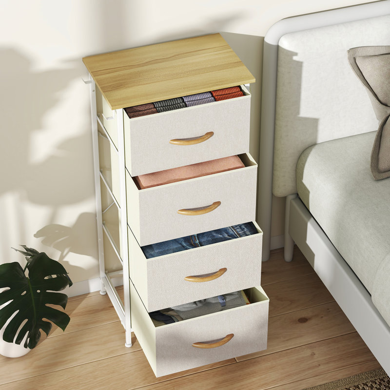 45cm W 4 - Drawer Chest of Drawers, Beige