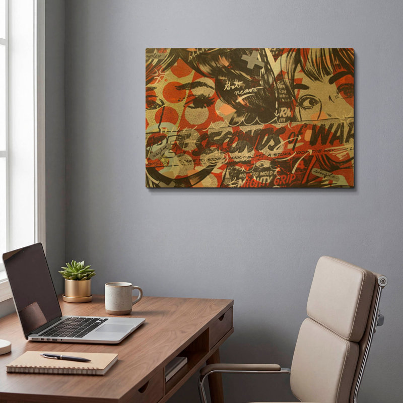 «Three Seconds» par Dan Monteavaro, art mural en métal doré, 24 po x 16 po, 24 po x 16 po