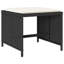  Ensemble de salle à manger de jardin noir, blanc crème-1074965522-1074965519
