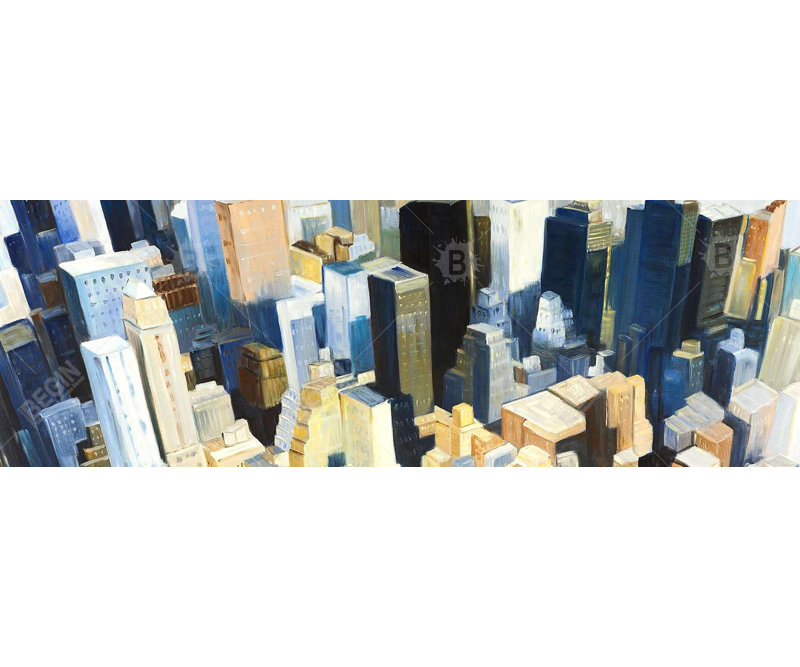 Manhattan View Empire State Building - Framed Matted Print