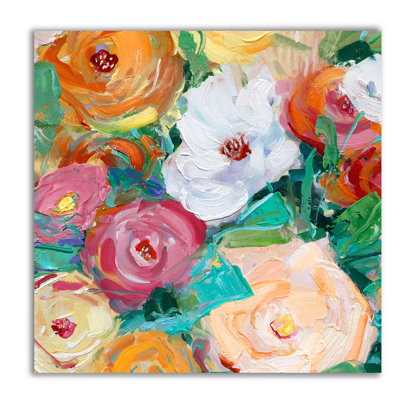 « spring brillante medley », peinture sur toile tendue