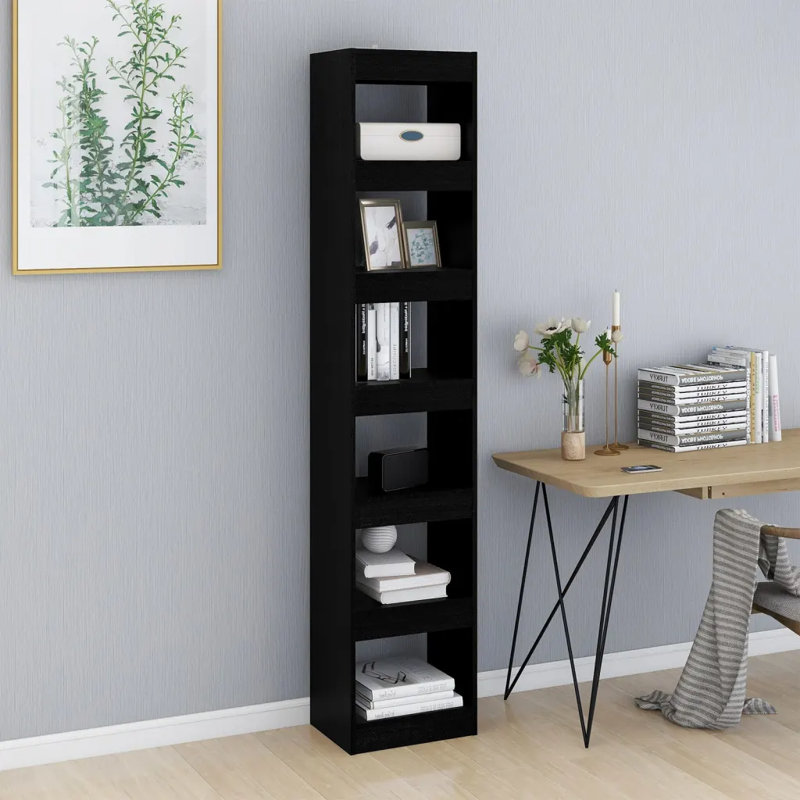 Garneta Bookcase, (4 Shelves) 198cmH x 40cmW x 30cmD, Old Wood