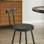 Ensemble de table de bar et tabouret 3 pièces 31,5 pouces Table de bar ronde avec deux tabourets-1967839736
