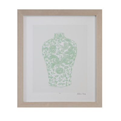«Mint Vases III», reproduction encadrée