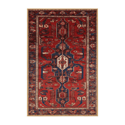 Machine Washable Persian Brown Area Rug